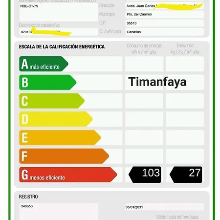 Timanfaya Appartement *